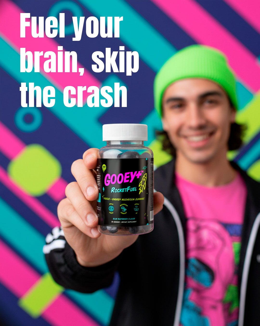 Gooey+™ Rocket Fuel — Focus & Energy Mushroom