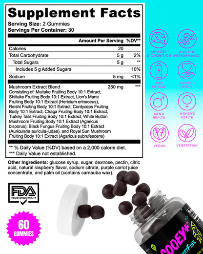 Gooey+™ Rocket Fuel — Focus & Energy Mushroom